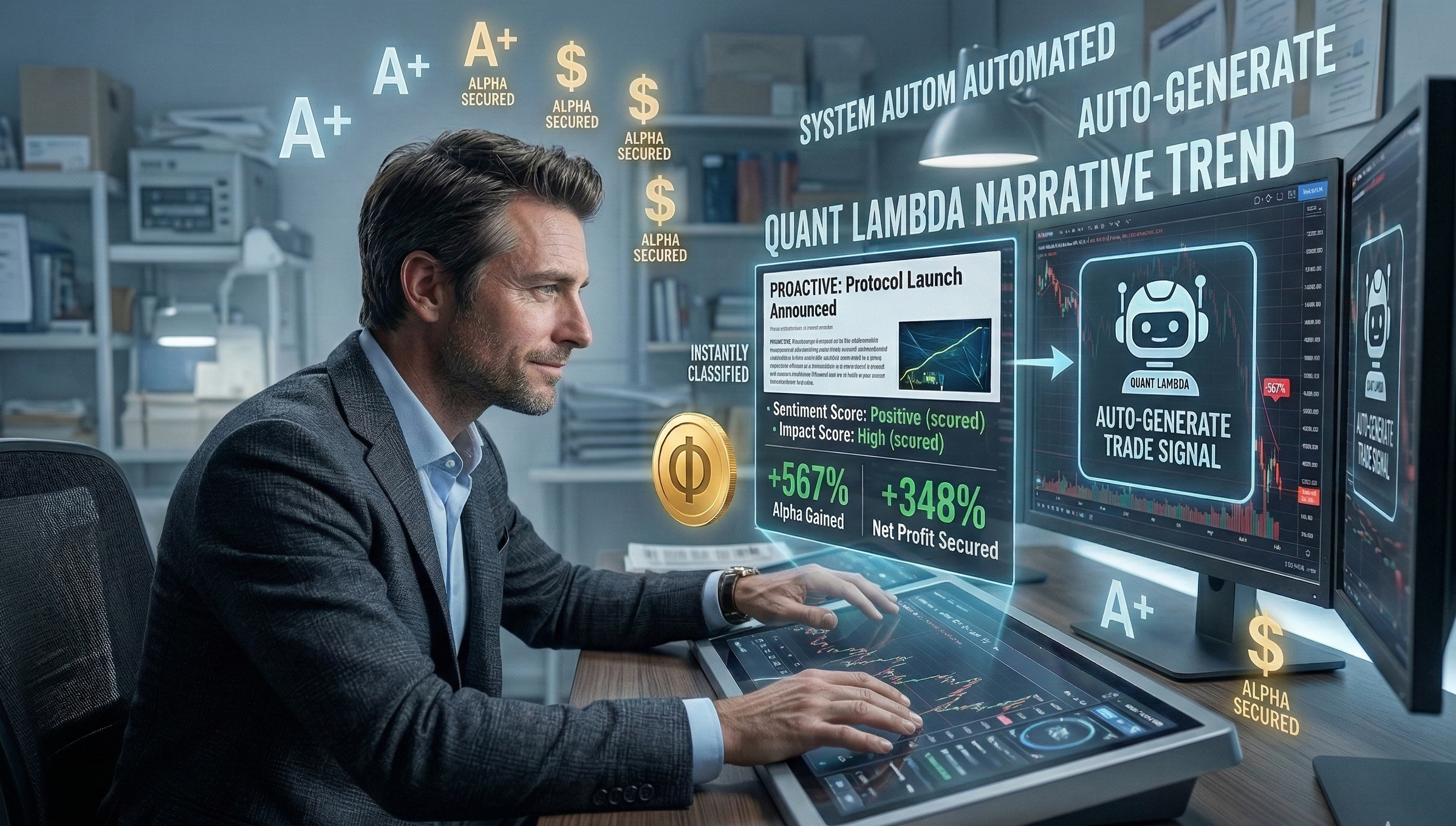 Trading with Quant Lambda structured signals